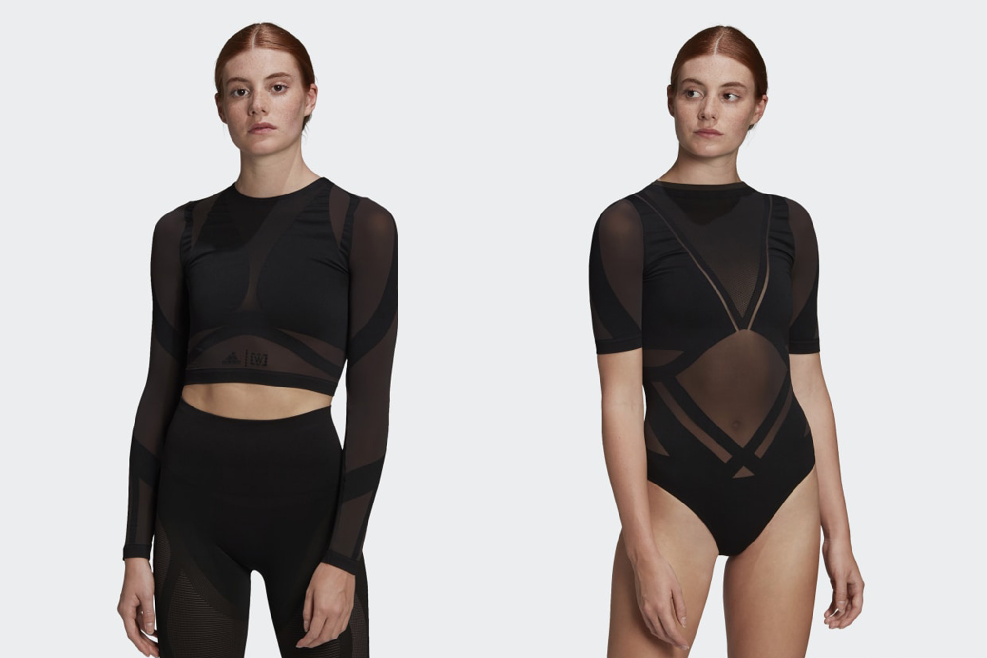 adidas et Wolford collaborent autour d un top et d un body sheer