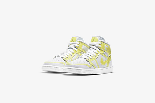 Nike blanche discount et jaune fluo