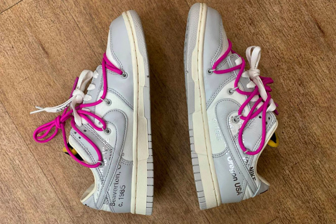 chaussure off white rose