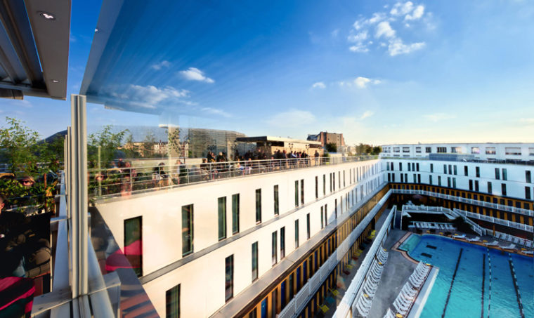 rooftop pools paris