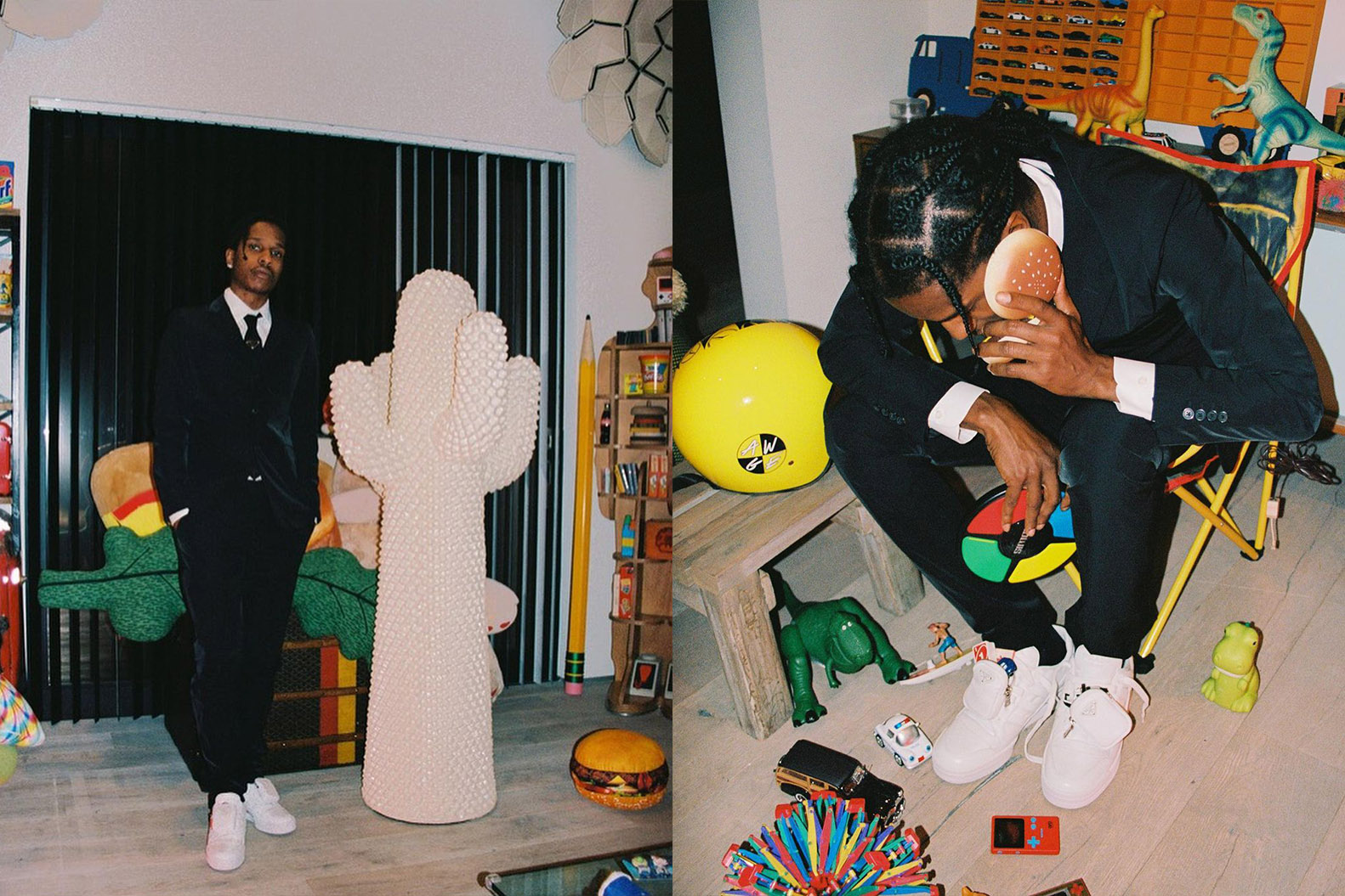 METCHA  A$AP Rocky's teaser of the forthcoming Prada x adidas collab.