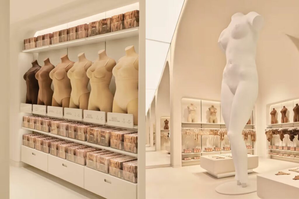 La boutique SKIMS sur la Cinquième Avenue. Crédit photo : SKIMS
